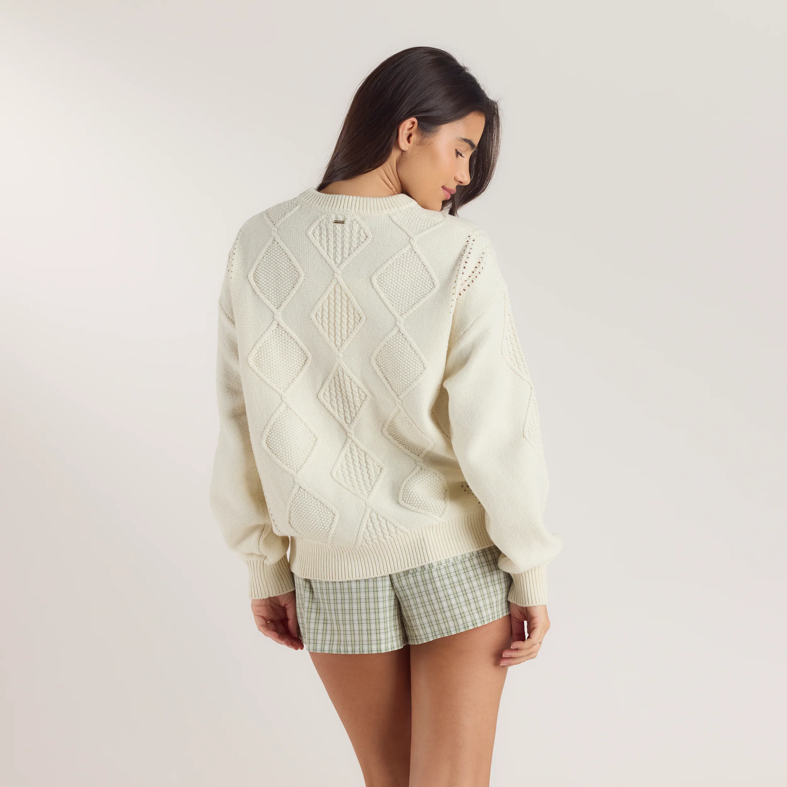 Cable-Knit Sweater - Cream - Image 2